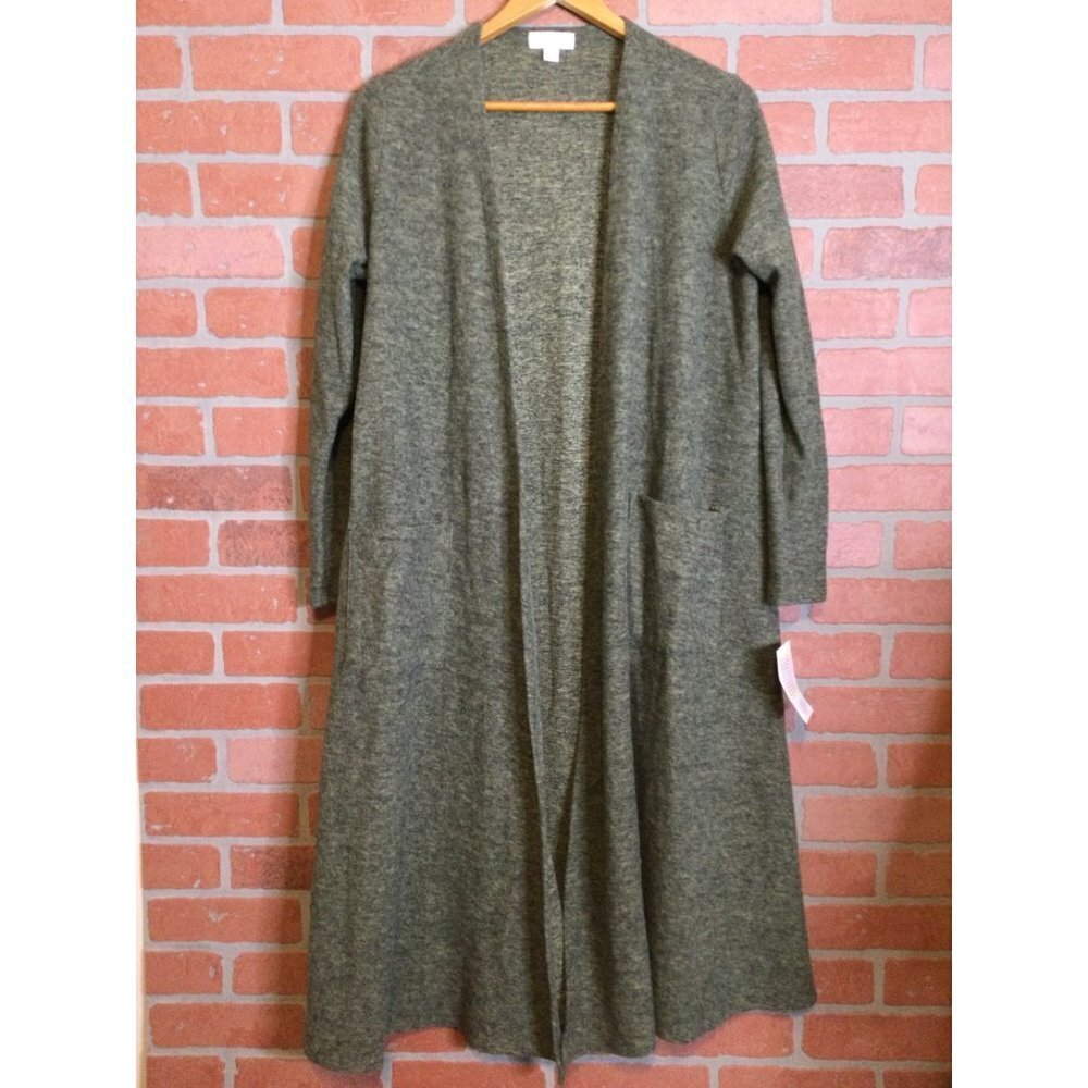 NEW Lularoe Sarah Women's Open Front Cardigan Sweater Long Sleeve Size M Duster